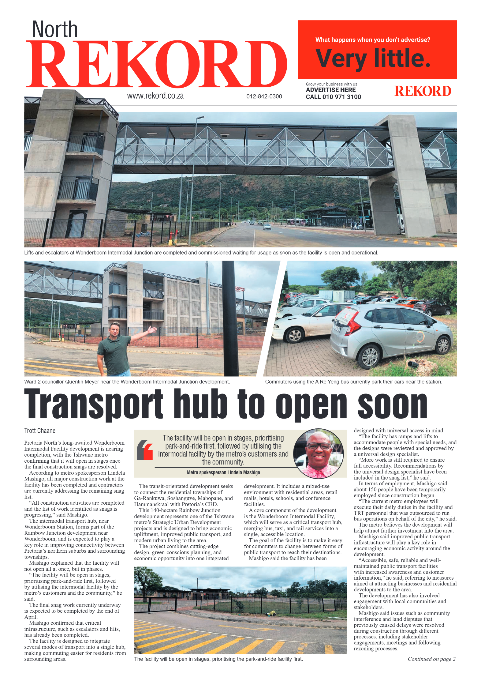 Rekord North 20 March 2026 page 1