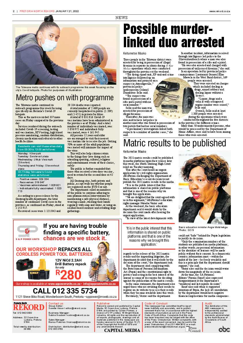 Rekord North 21 January 2022 page 2