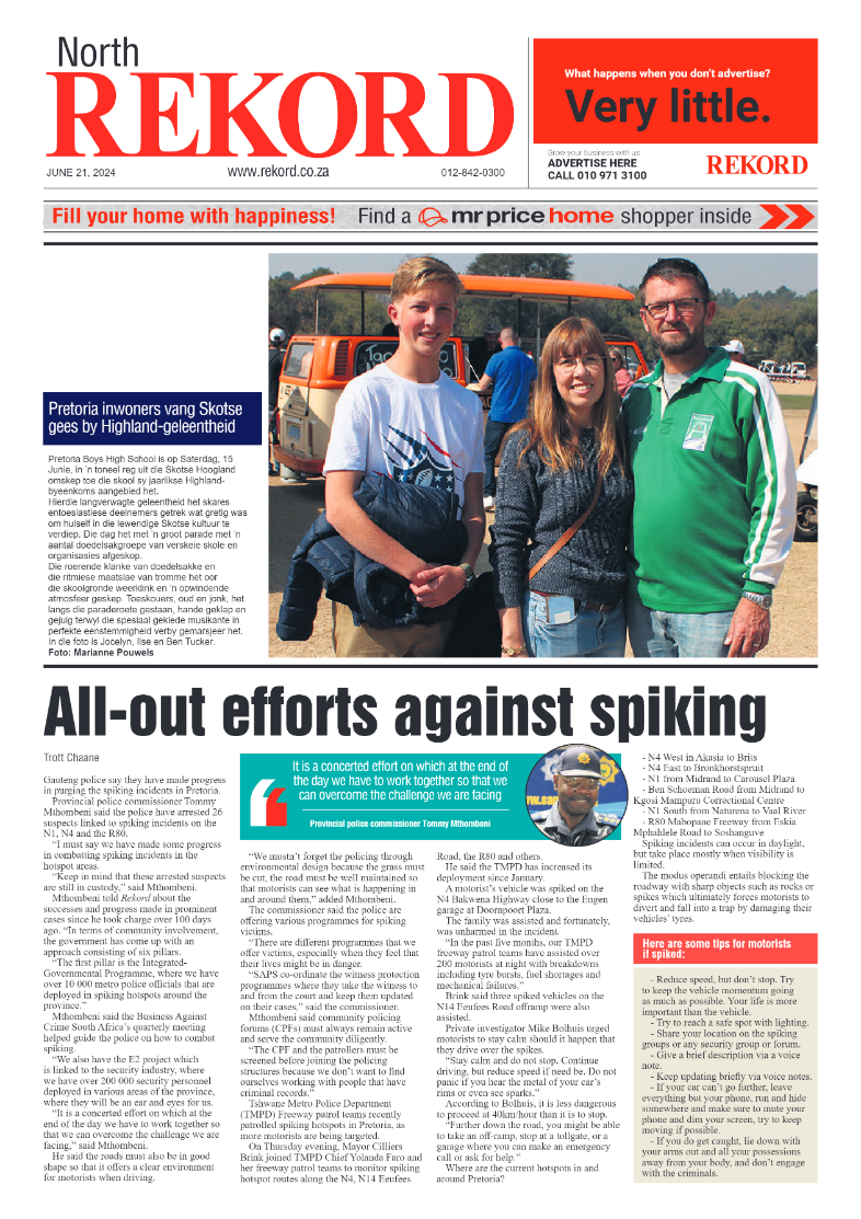 Rekord North 21 June 2024 page 1