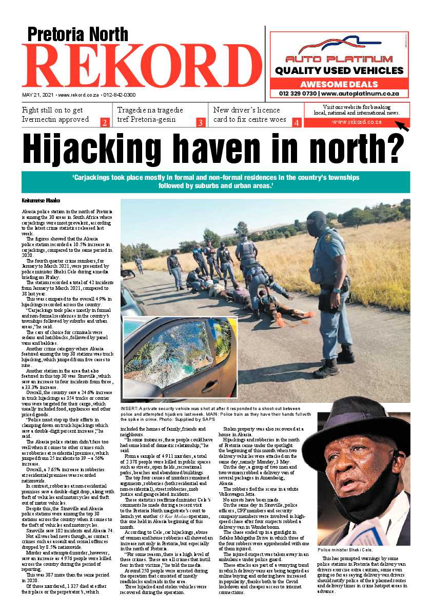 Rekord North 21 May 2021 page 1