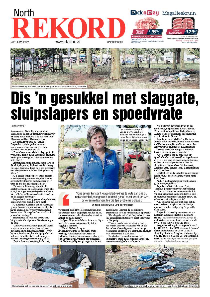 Rekord North 22 April 2022 page 1