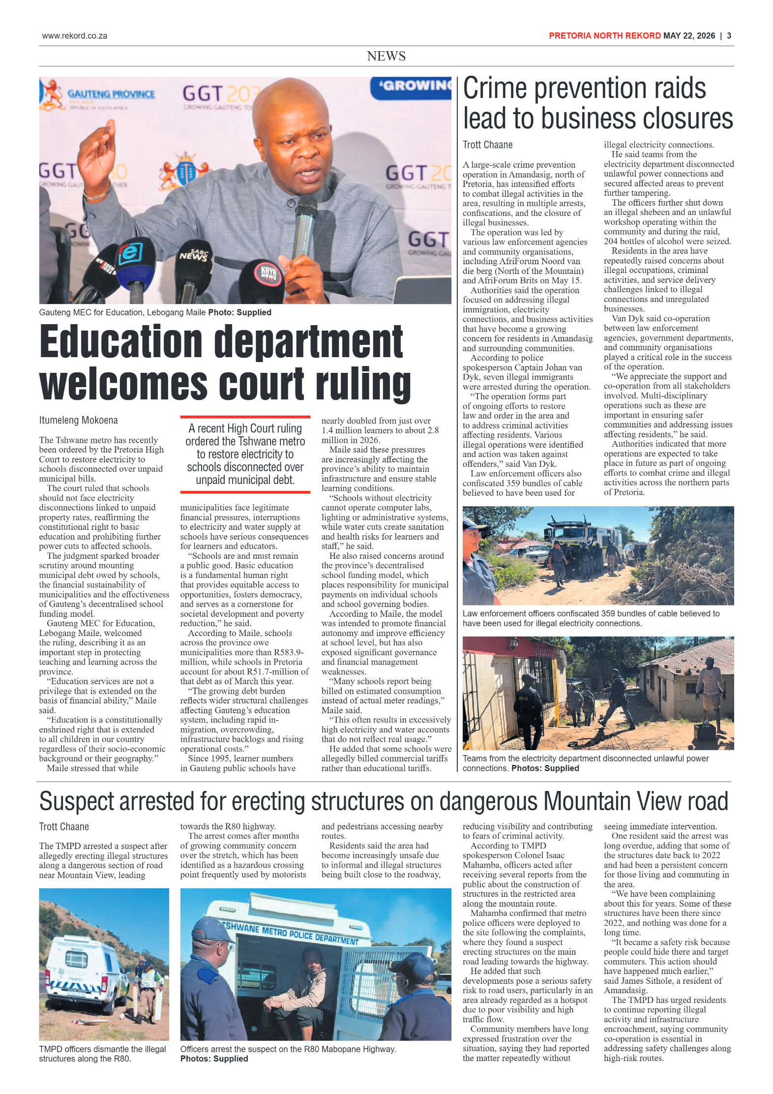Rekord North 22 May 2026 page 3