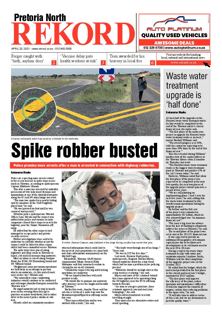 Rekord North 23 April 2021 page 1