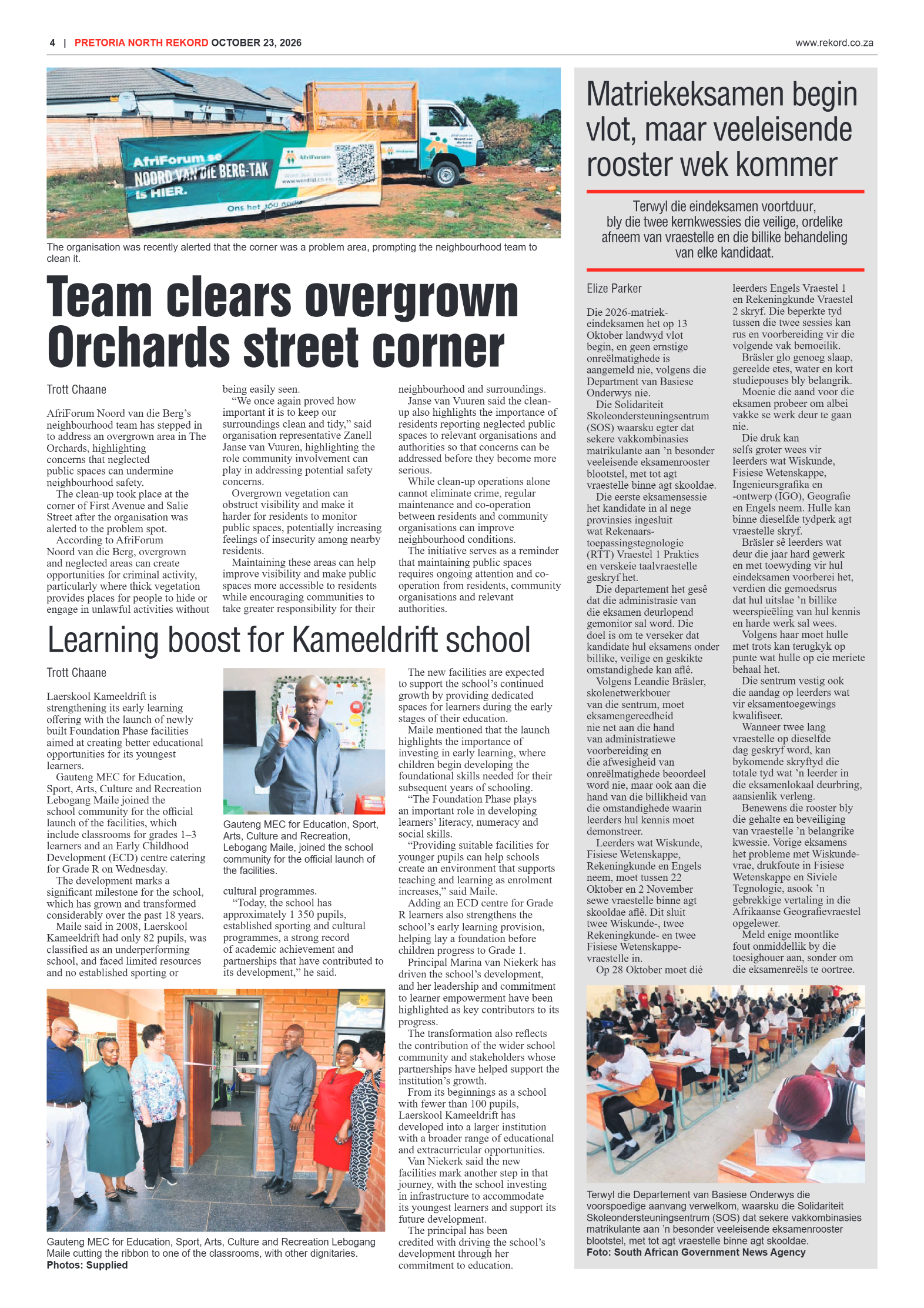 Rekord North – 23 October 2026 page 4