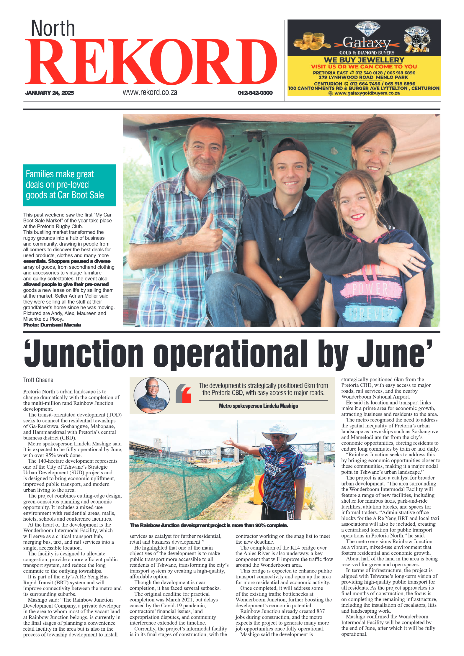 Rekord North 24 January 2025 page 1