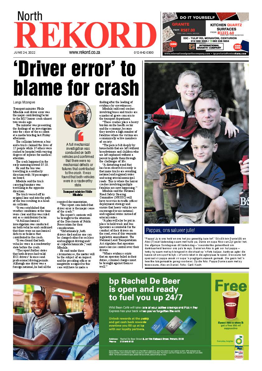 Rekord North 24 June 2022 page 1