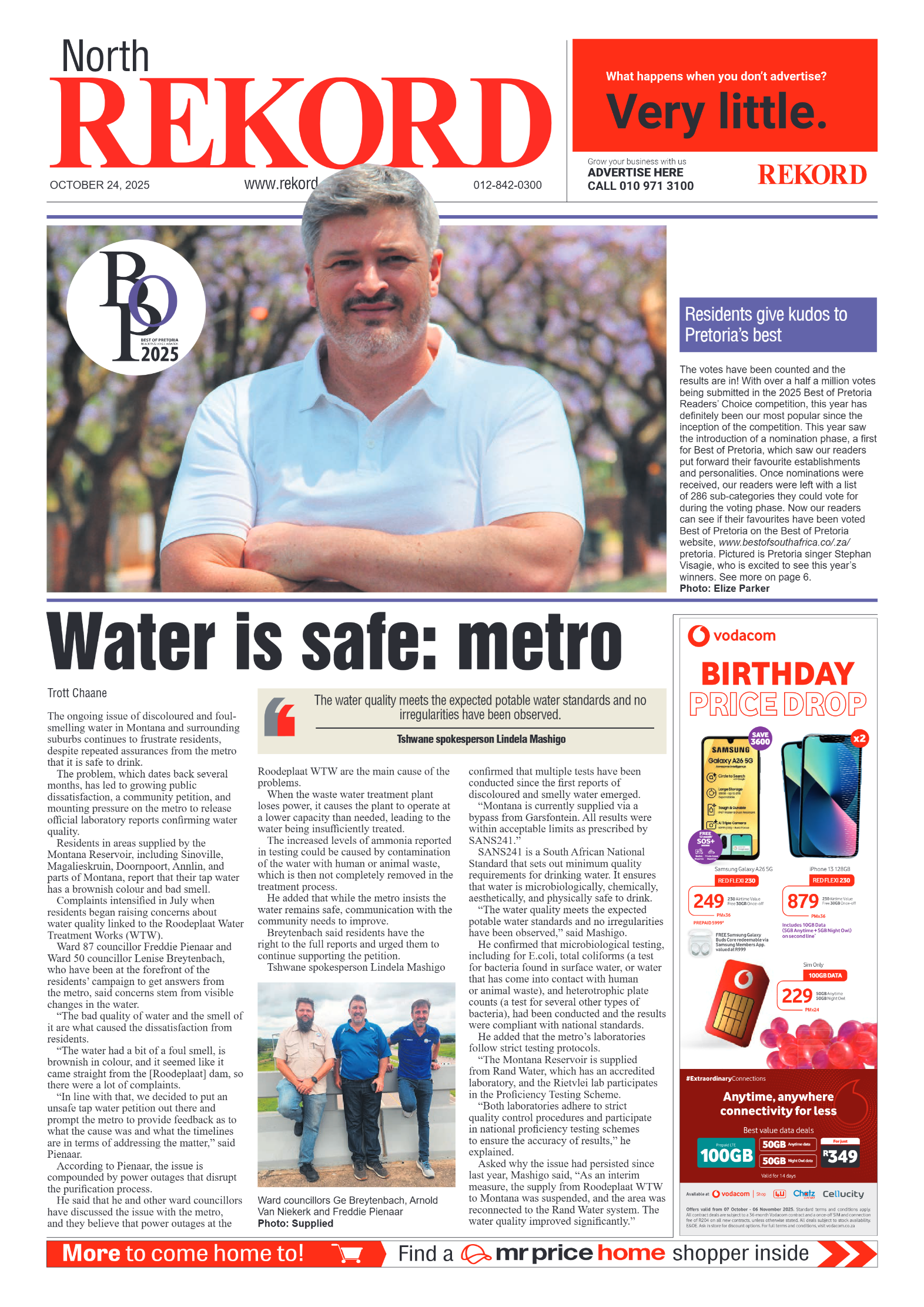 Rekord North 24 October 2025 page 1