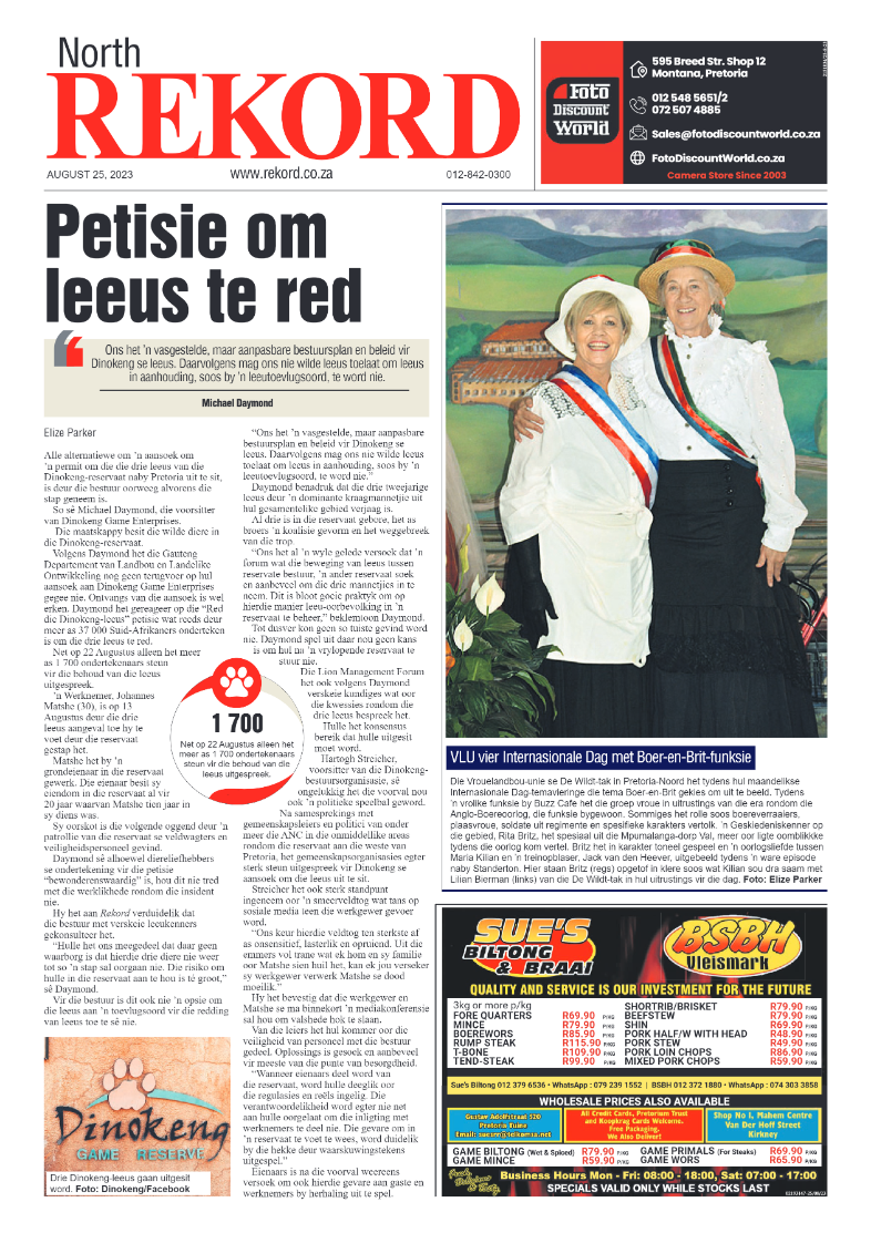Rekord North 25 August 2023 page 1