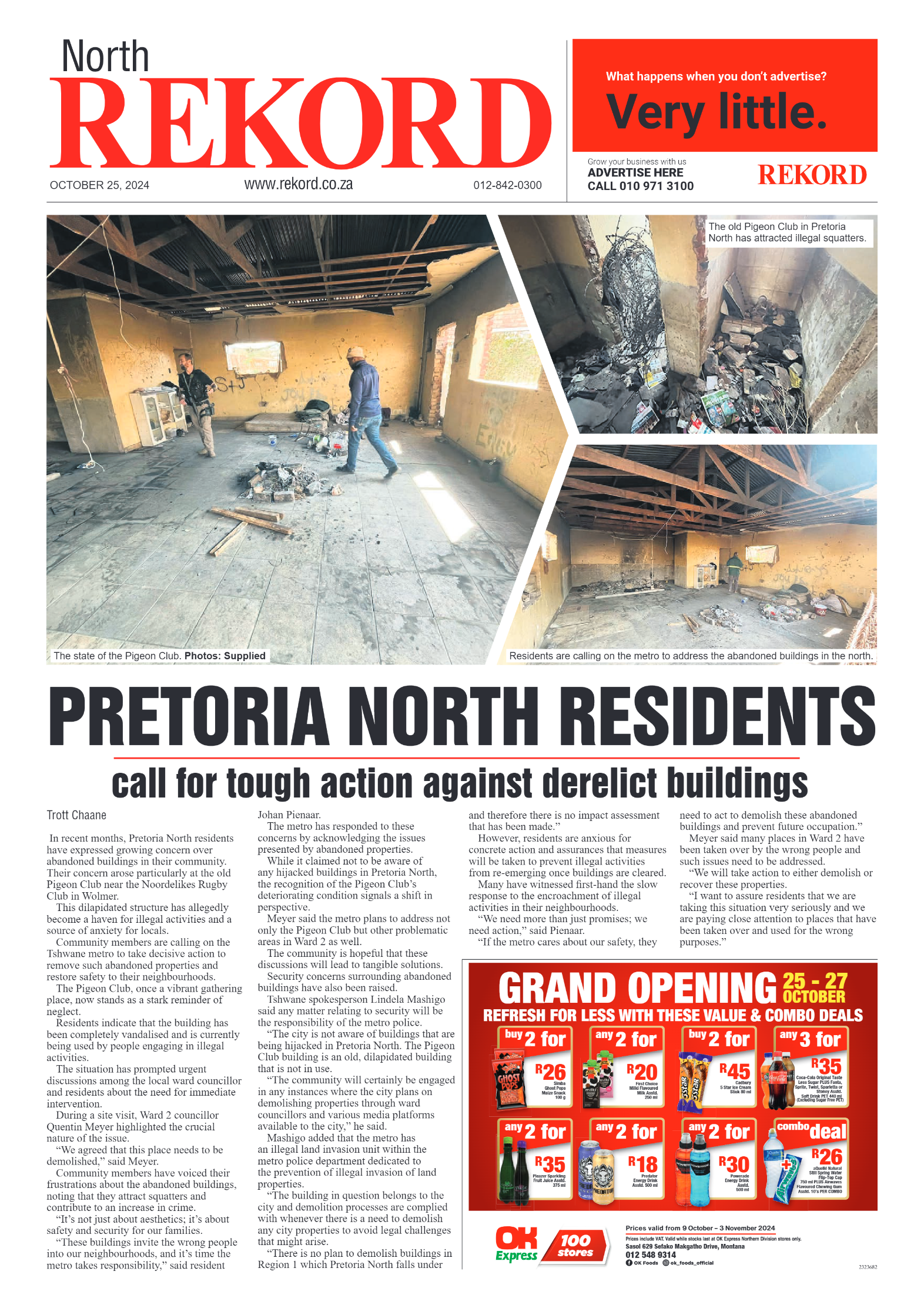 Rekord North 25 October 2024 page 1