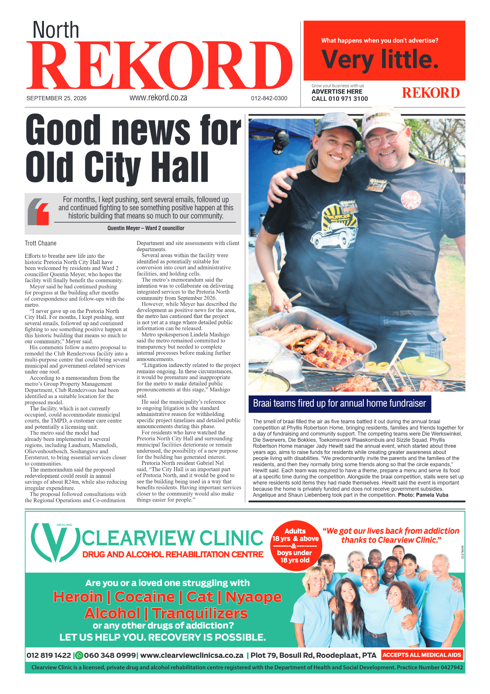 Rekord North 25 September 2026 page 1
