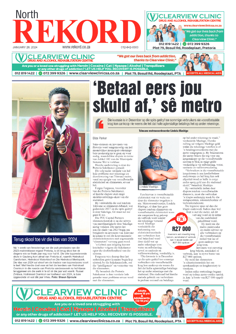 Rekord North 26 January 2024 page 1