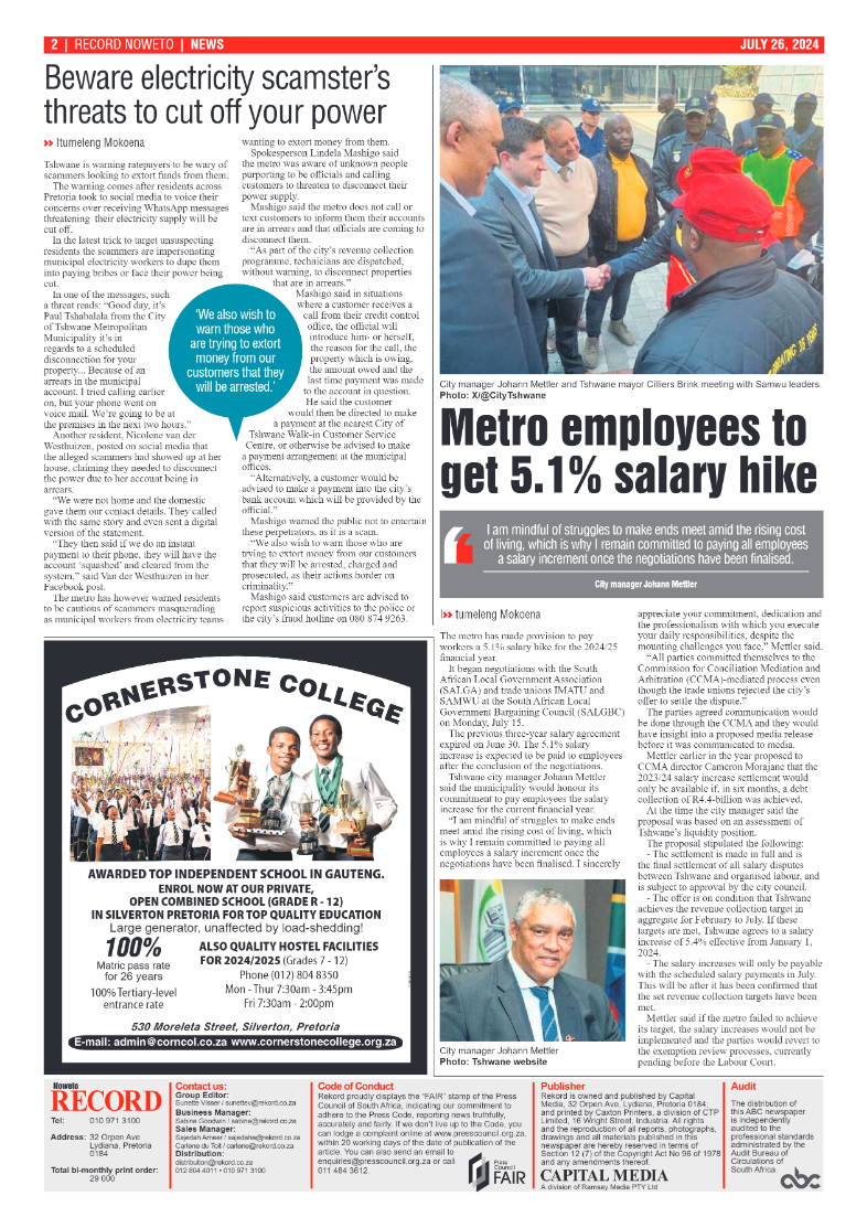 Rekord Noweto 26 July 2024 page 2