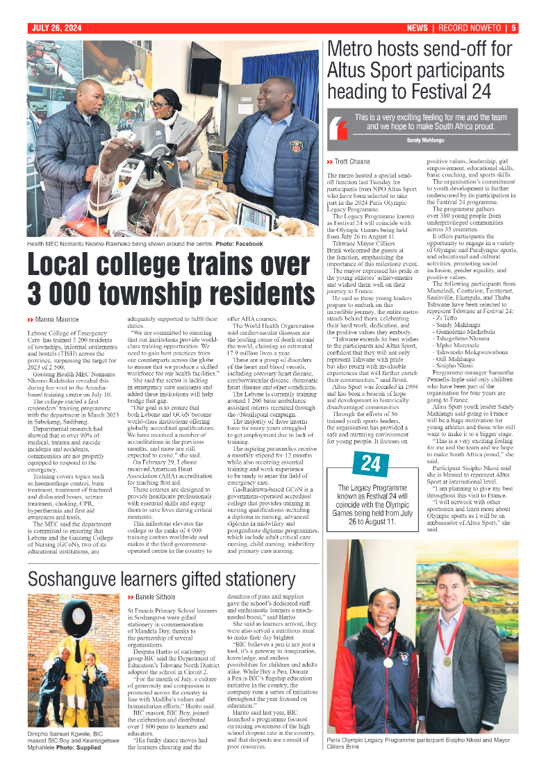 Rekord Noweto 26 July 2024 page 5
