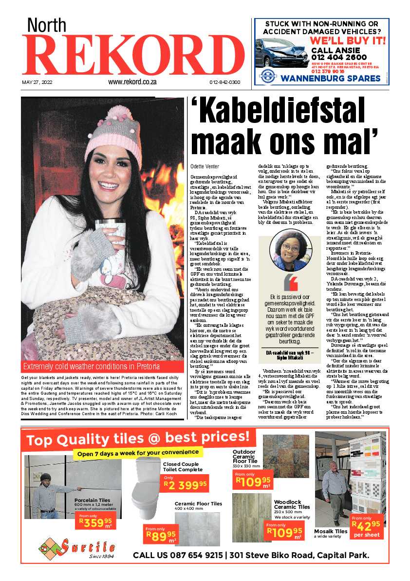 Rekord North 27 May 2022 page 1