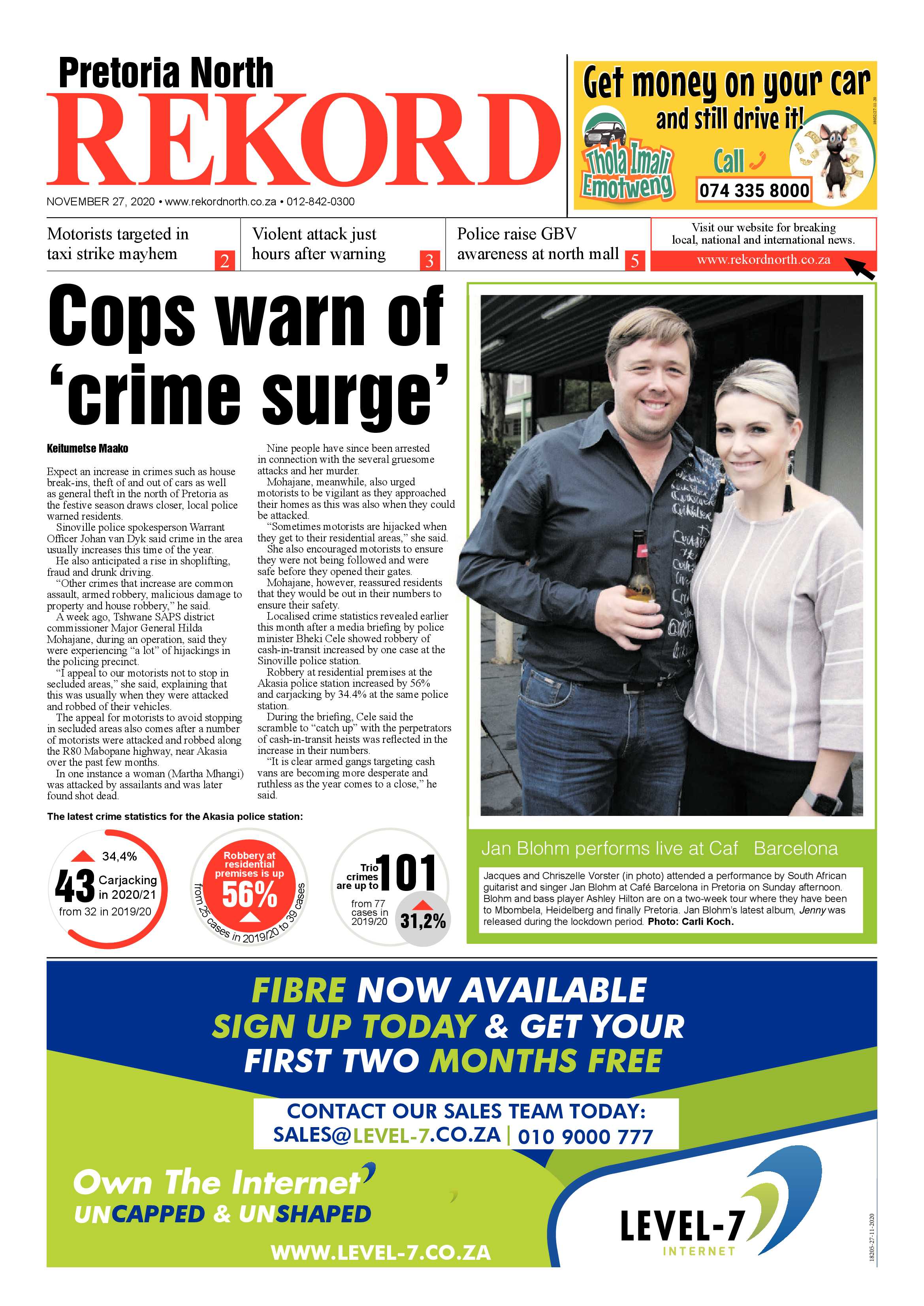 Rekord North 27 November 2020 page 1