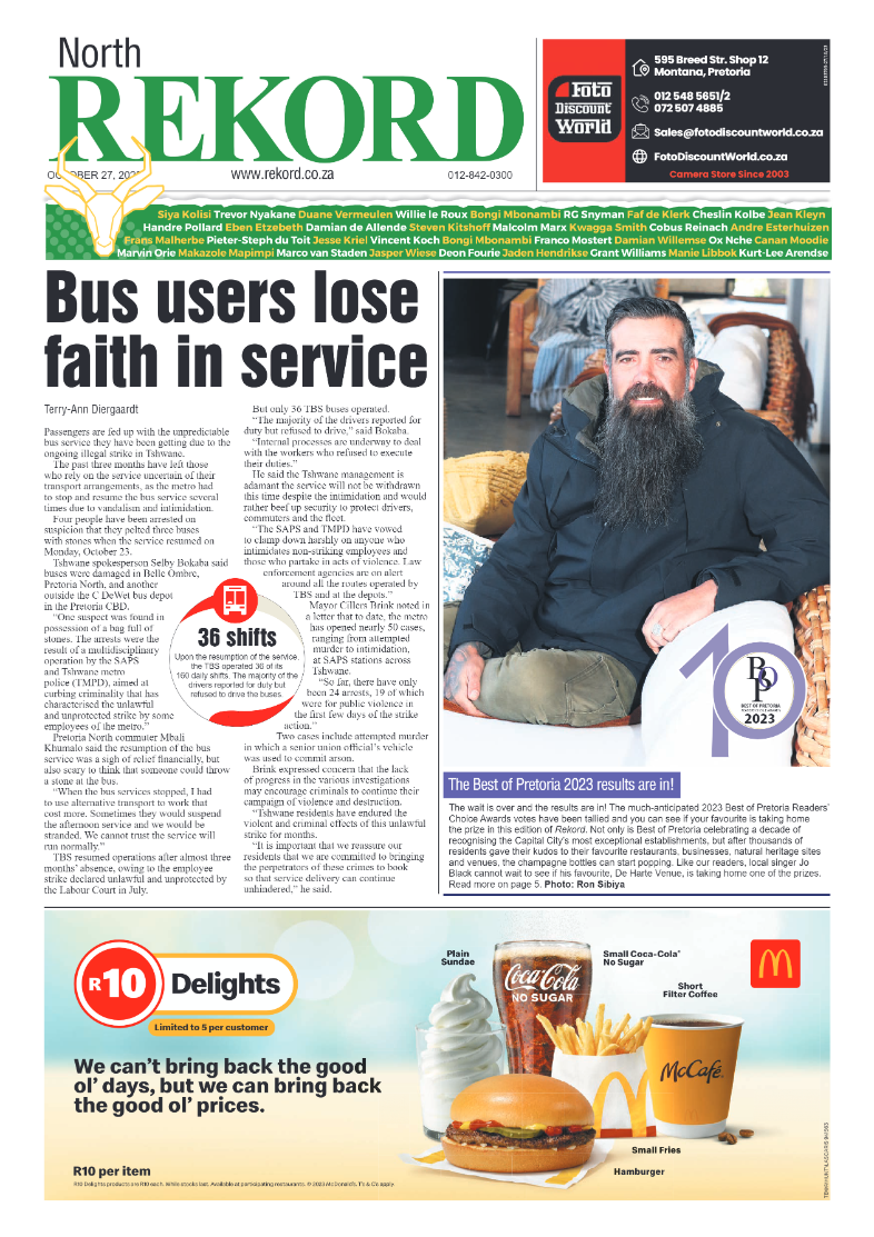 Rekord North 27 October 2023 page 1