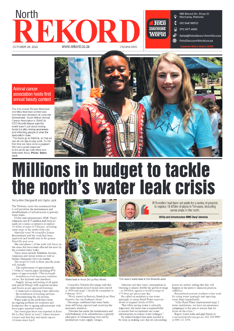 Rekord North 28 October 2022 page 1