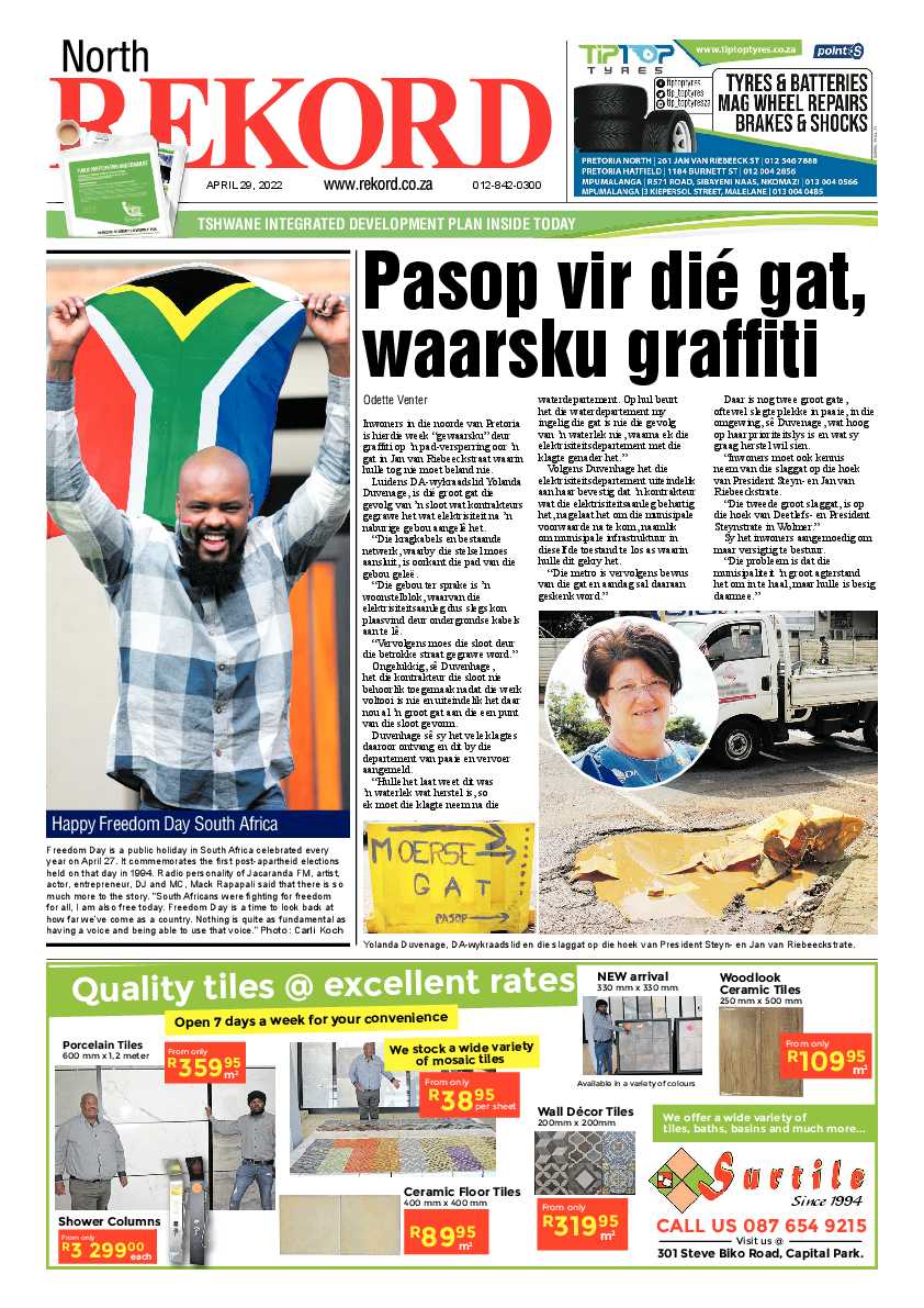 Rekord North 29 April 2022 page 1