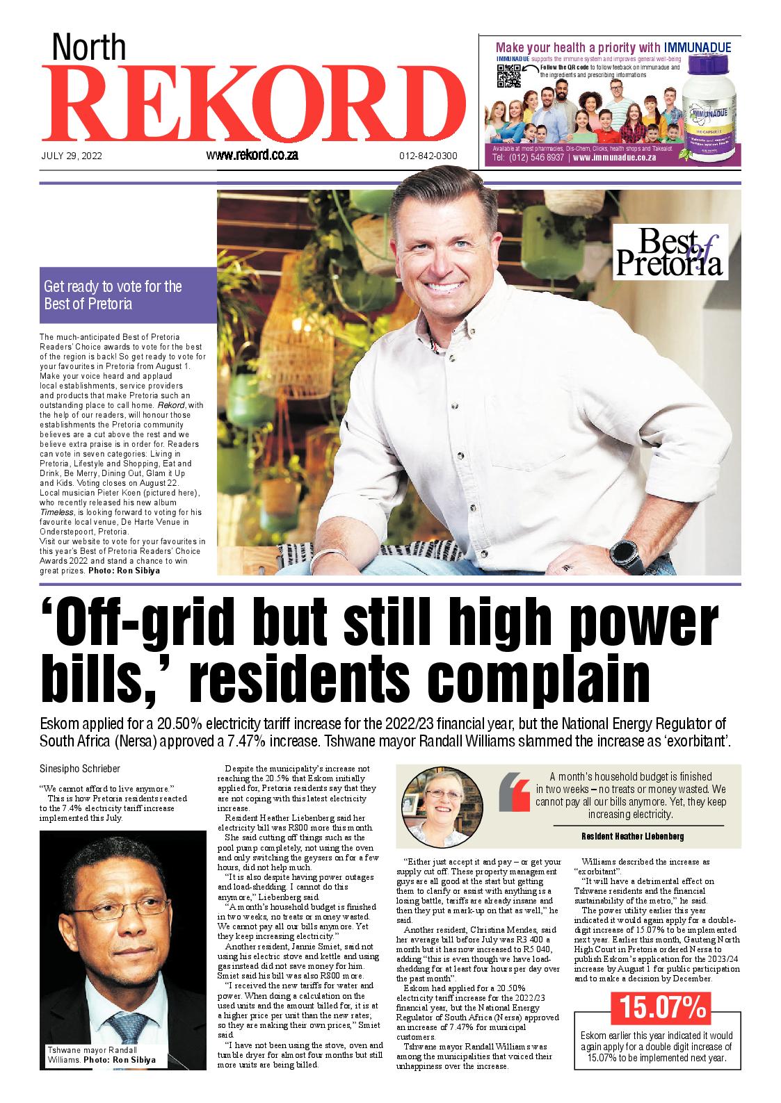 Rekord North 29 July 2022 page 1