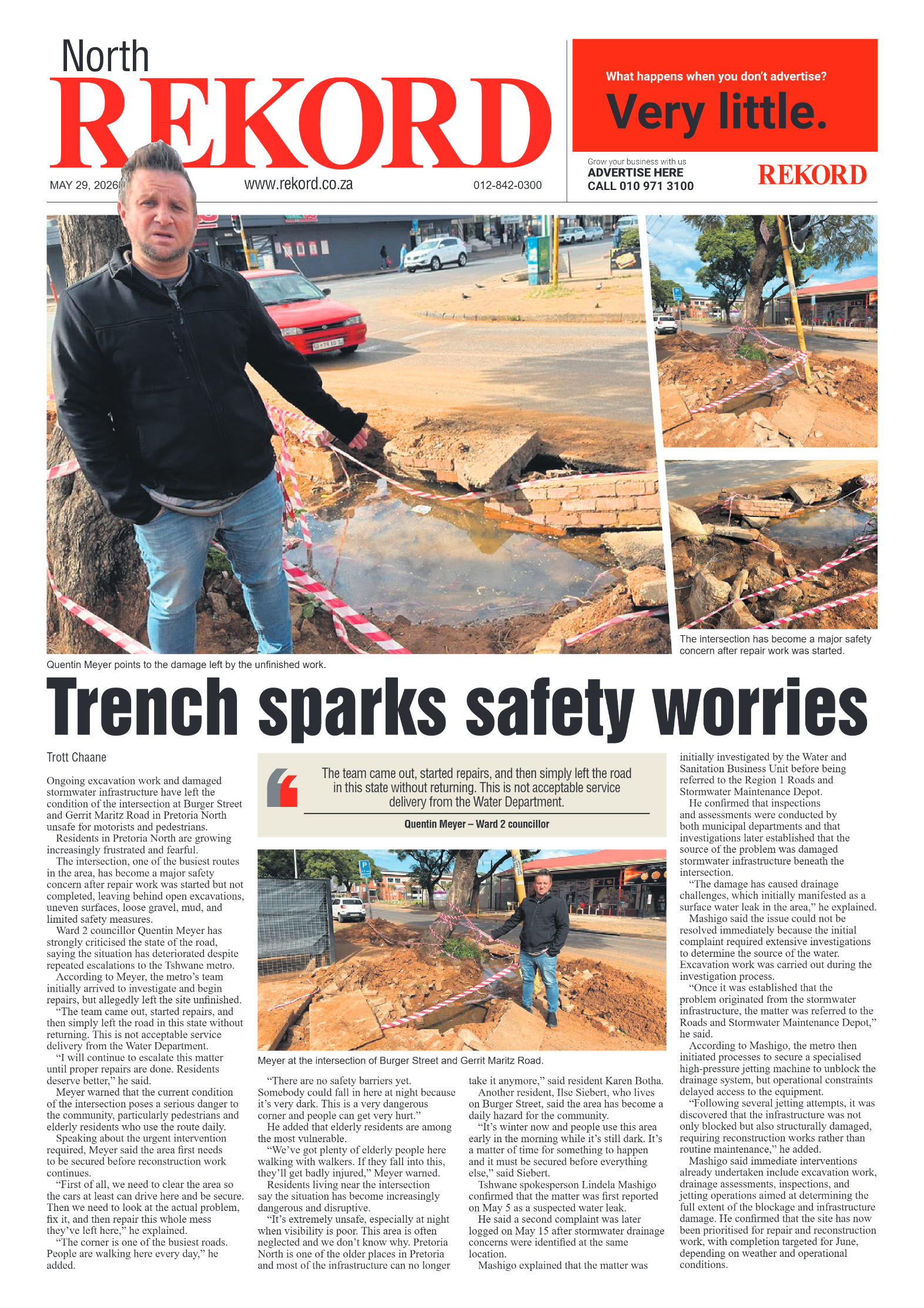 Rekord North 29 May 2026 page 1