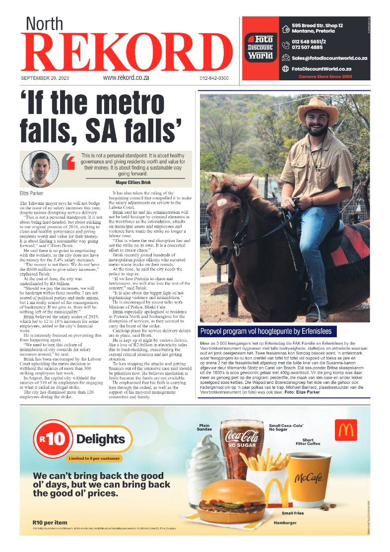 Rekord North 29 September 2023 page 1