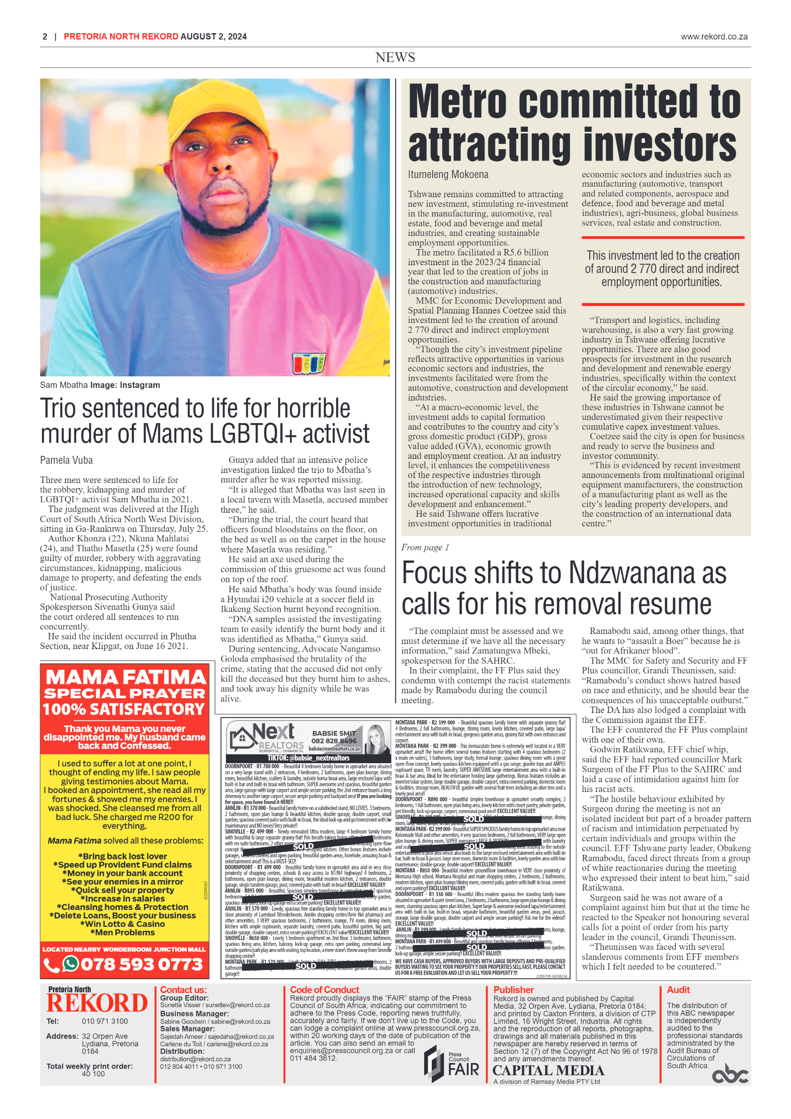 Rekord North 2 August 2024 page 2