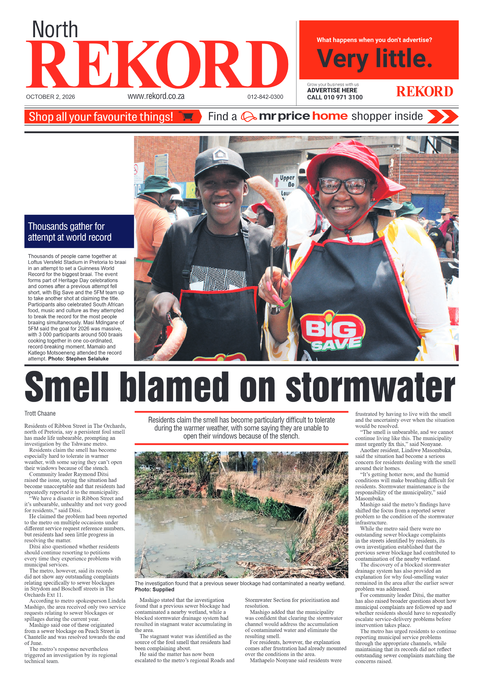 Rekord North 2 October 2026 page 1