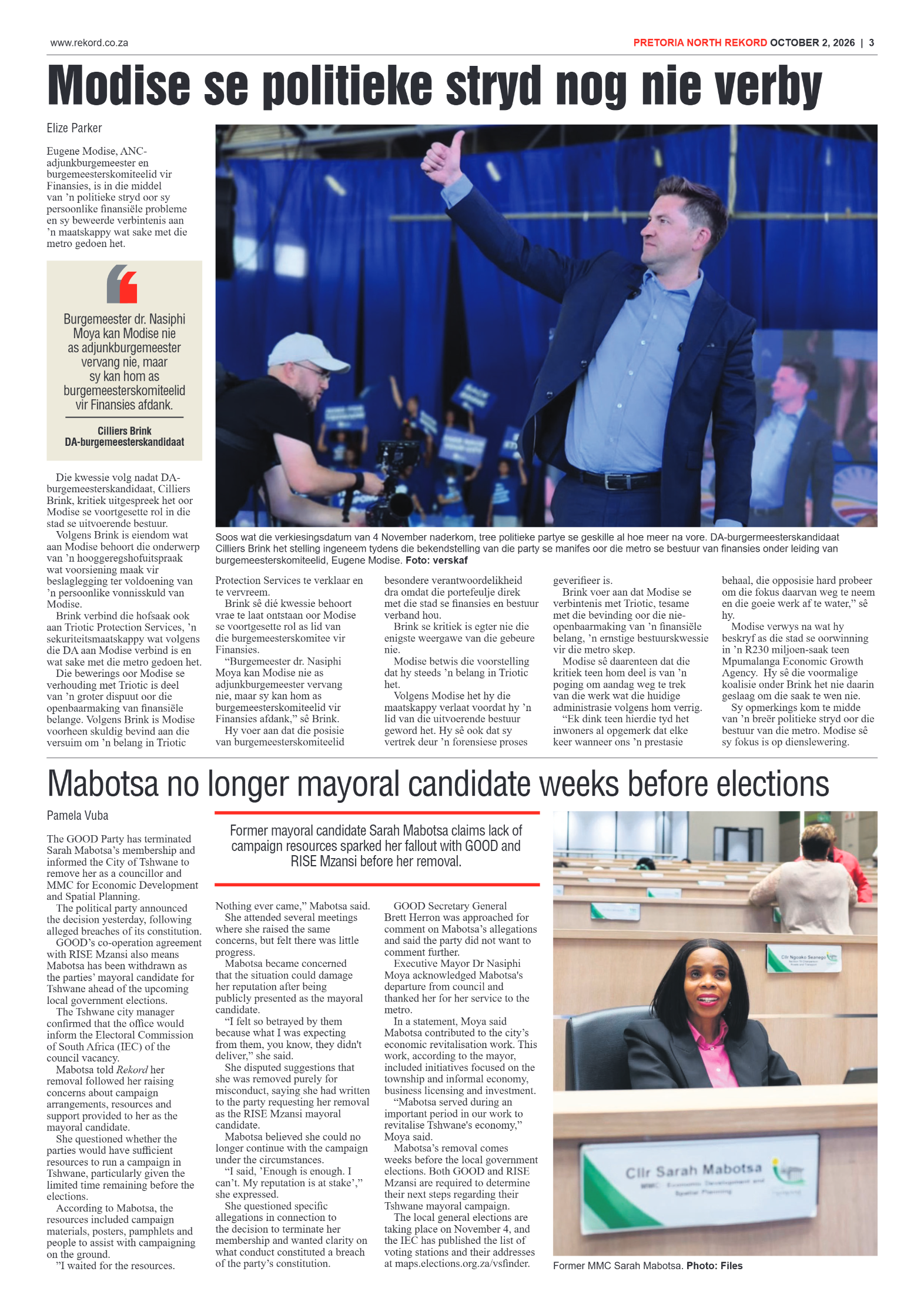 Rekord North 2 October 2026 page 3