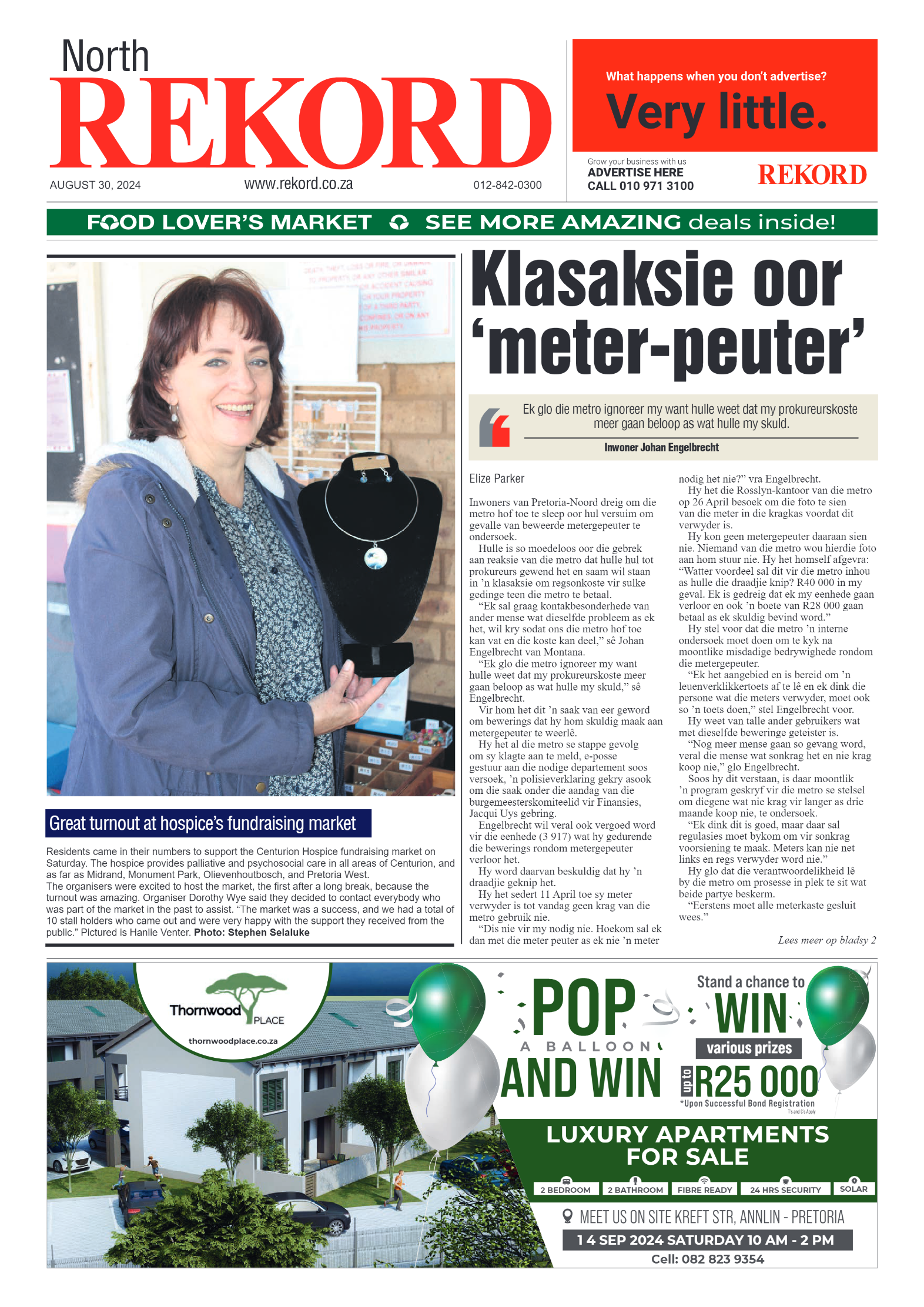 Rekord North 30 August 2024 page 1