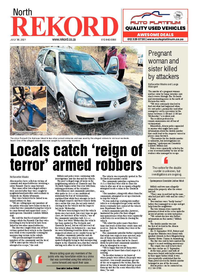 Rekord North 30 July 2021 page 1