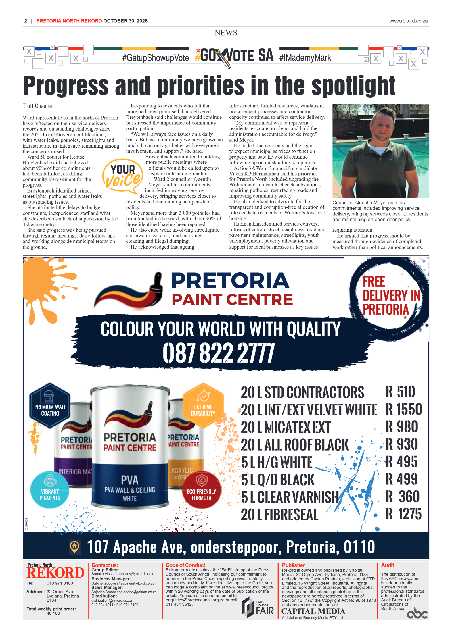 Rekord North – 30 October 2026 page 2