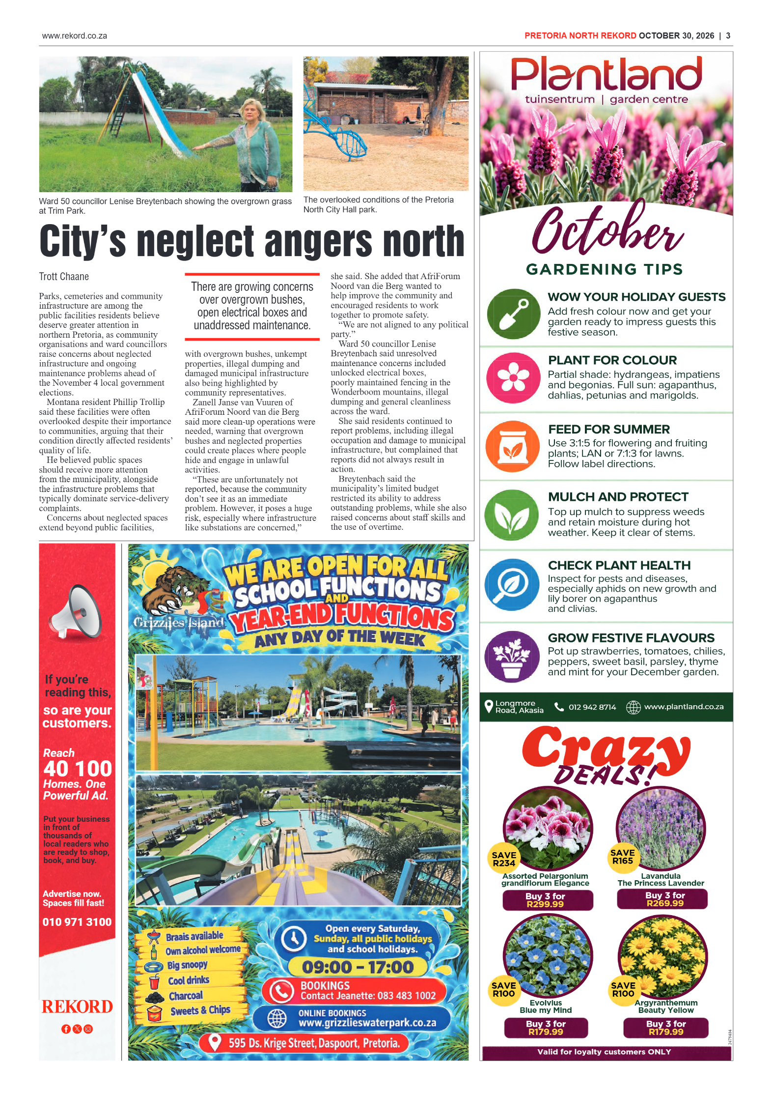 Rekord North – 30 October 2026 page 3