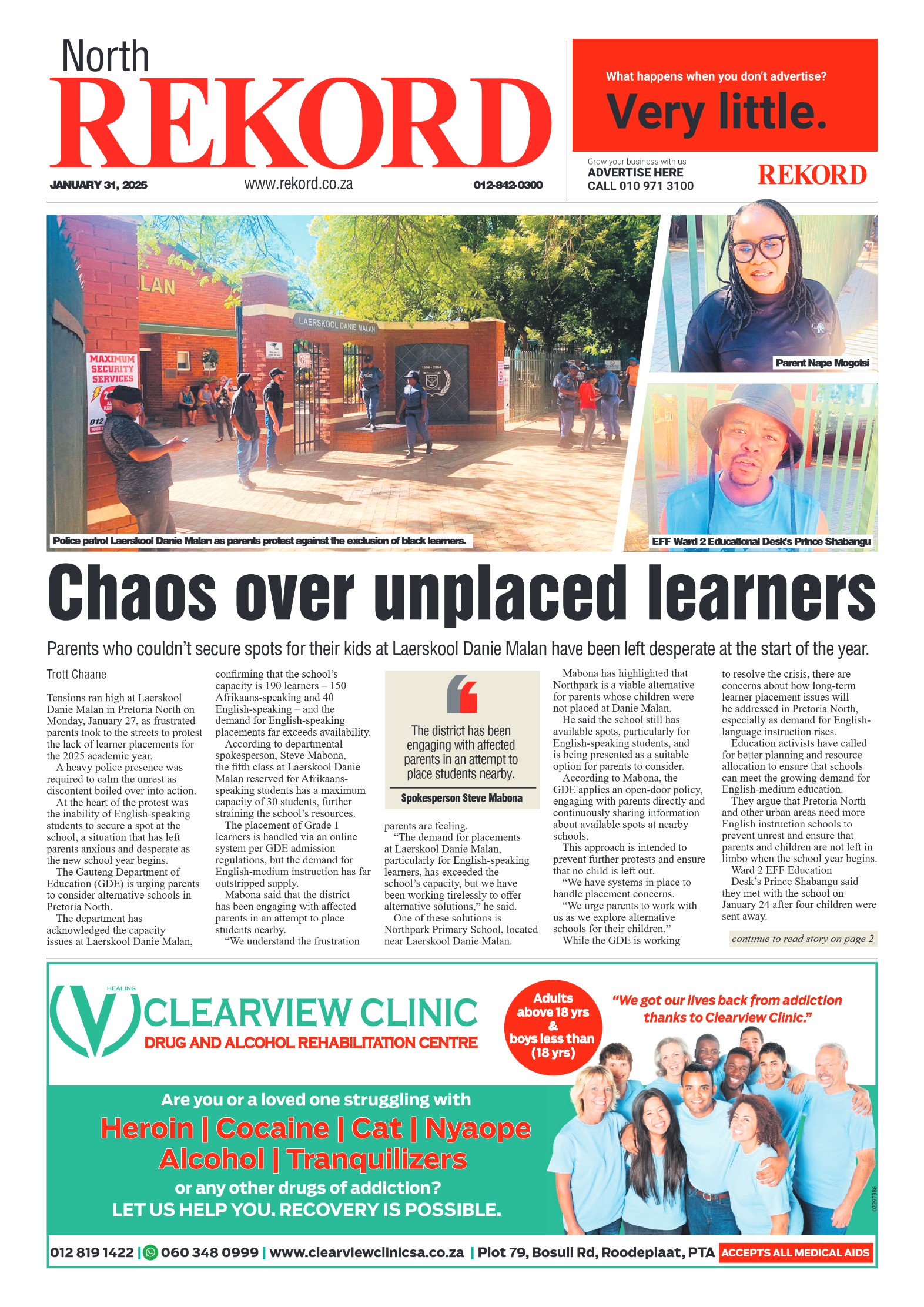 Rekord North 31 January 2025 page 1