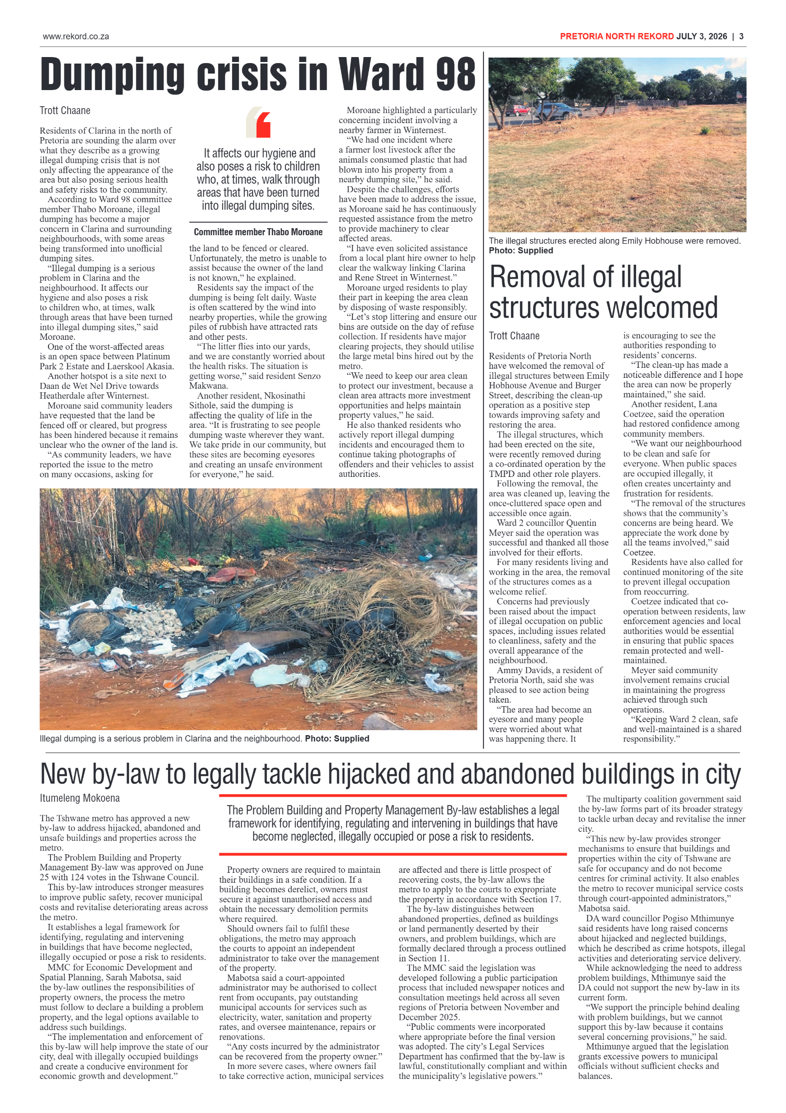 Rekord North 3 July 2026 page 3