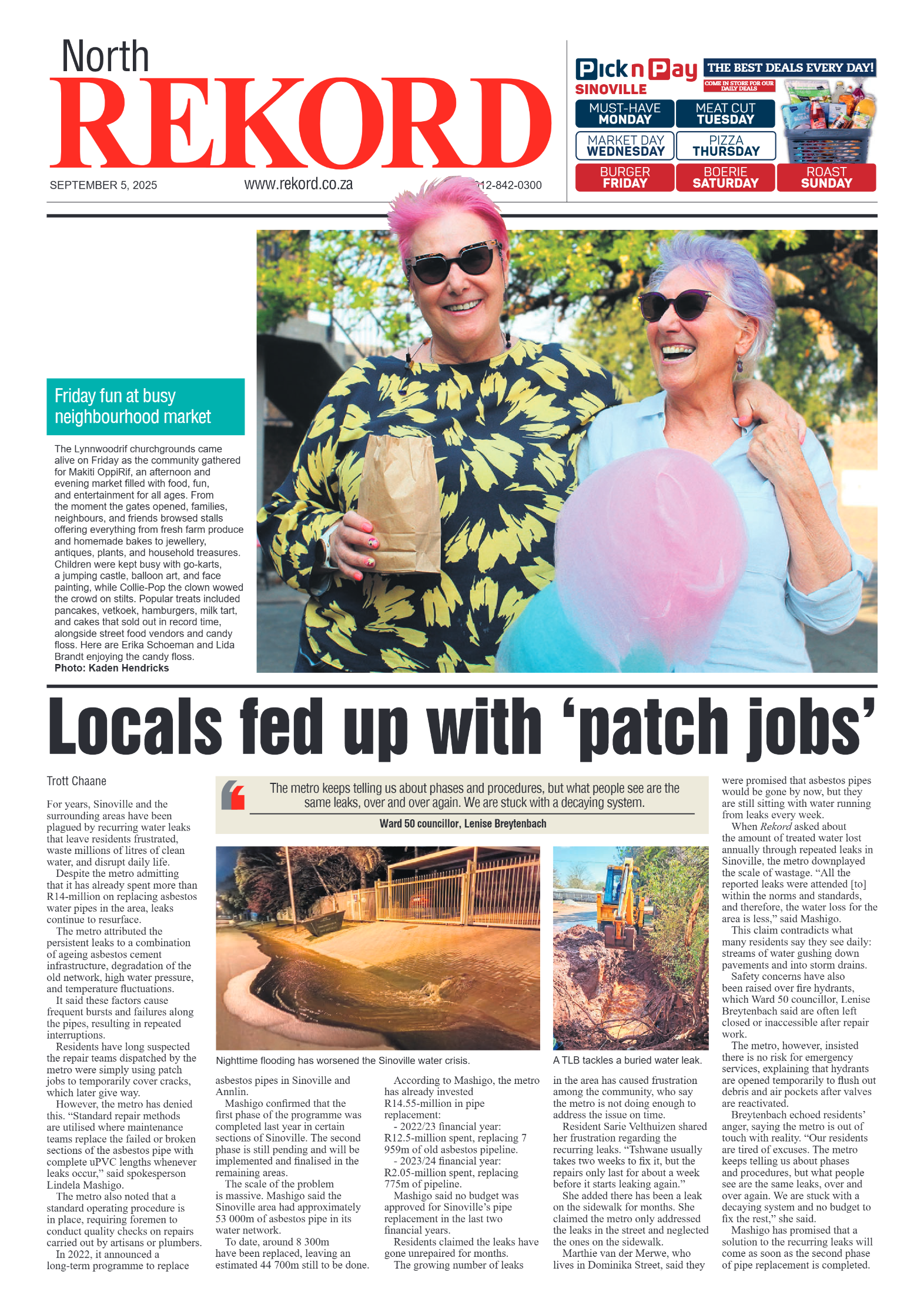 Rekord North 5 September 2025 page 1