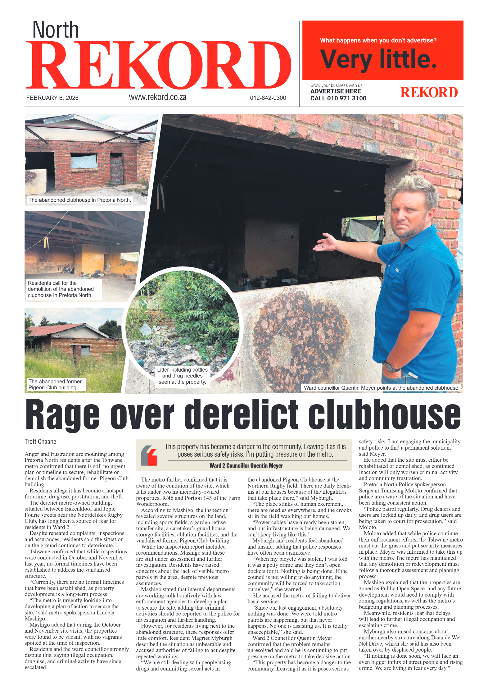 Rekord North 6 February 2026 page 1