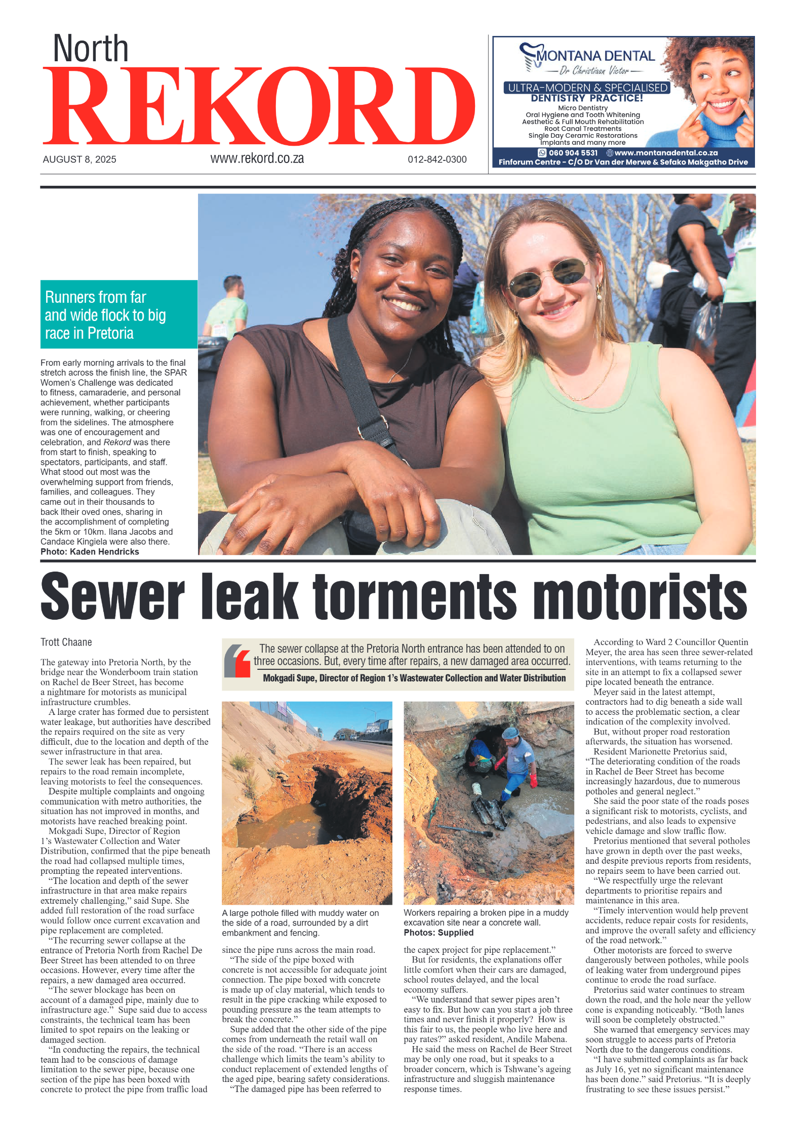 Rekord North 8 August 2025 page 1