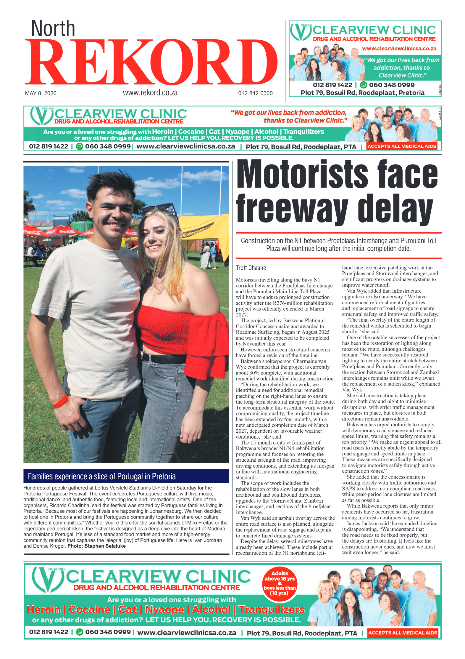 Rekord North 8 May 2026 page 1
