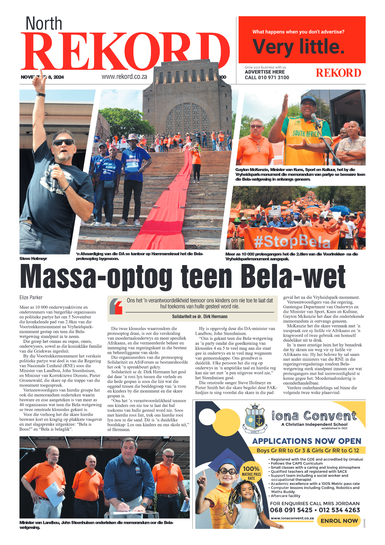 Rekord North 8 November 2024 page 1