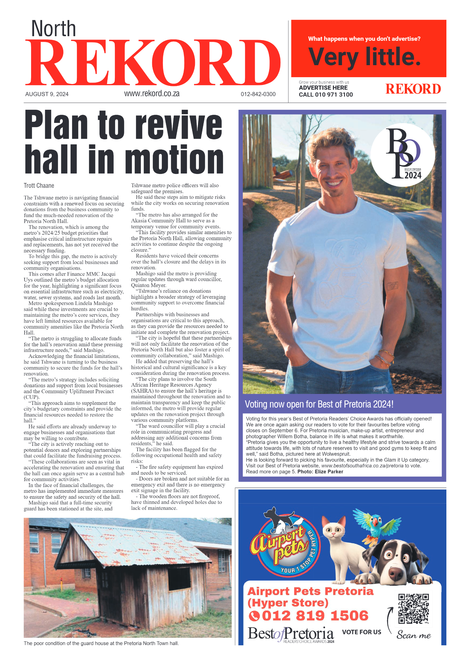 Rekord North 9 August 2024 page 1