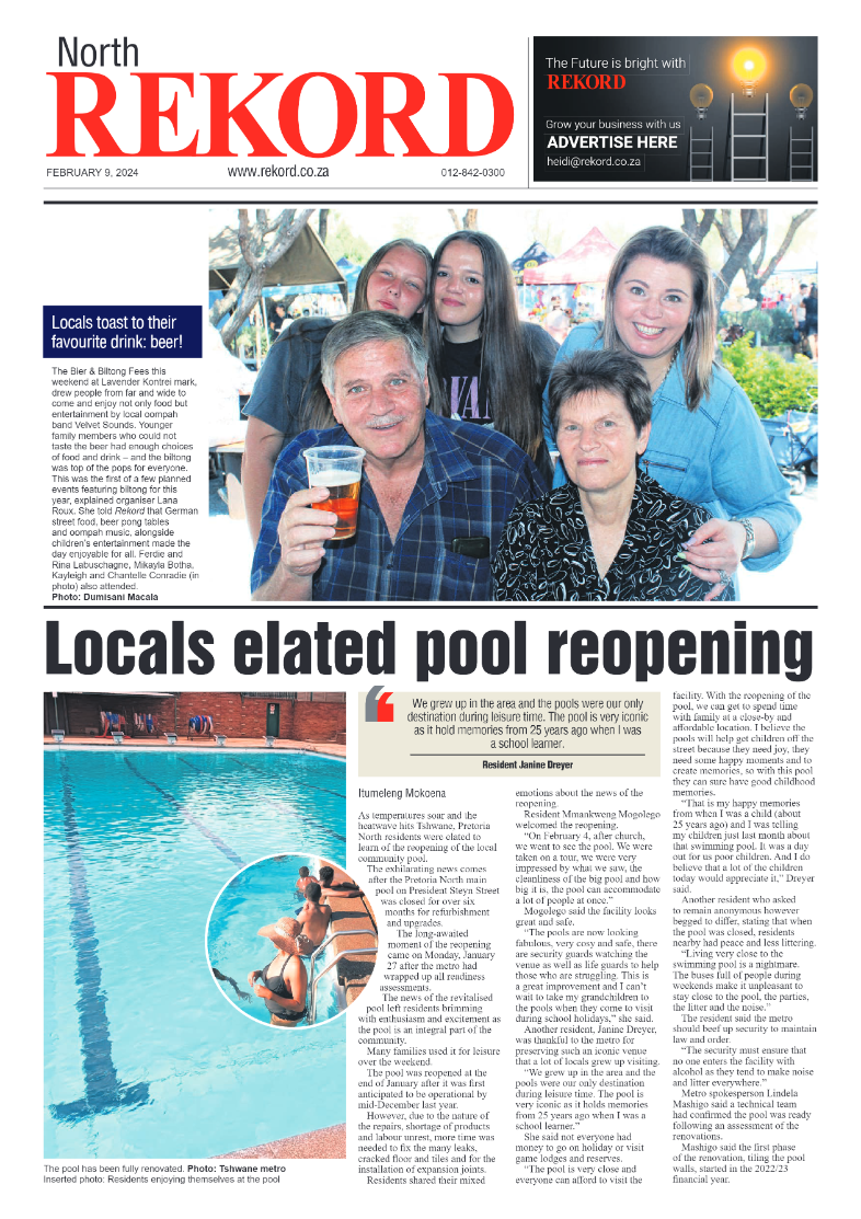 Rekord North 9 February 2024 page 1