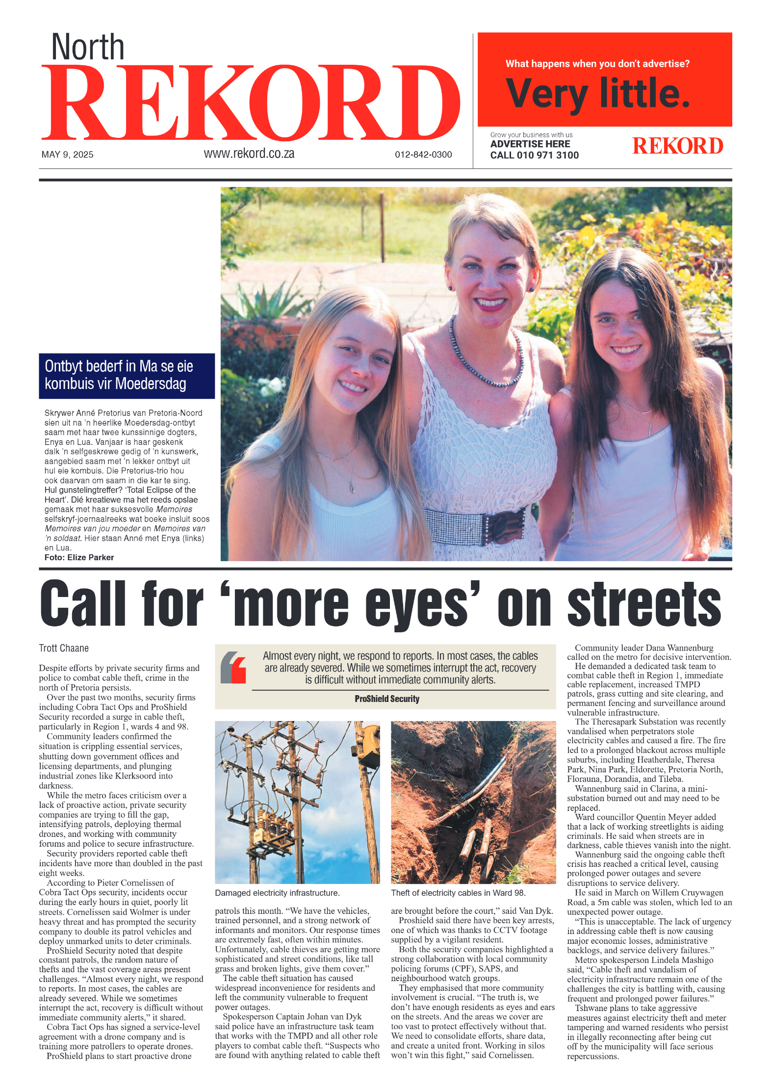 Rekord North 9 May 2025 page 1