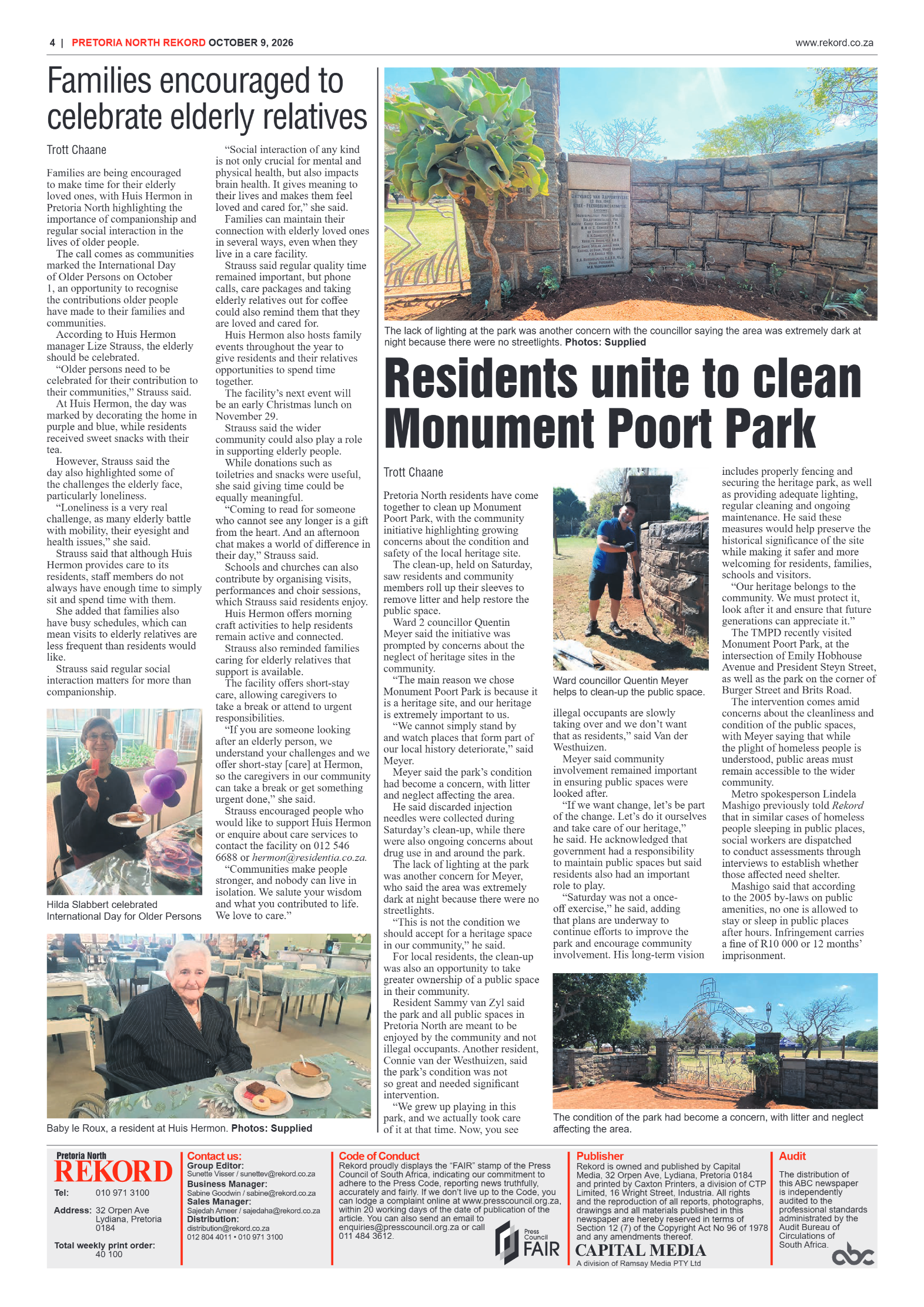 Rekord North – 9 October 2026 page 6