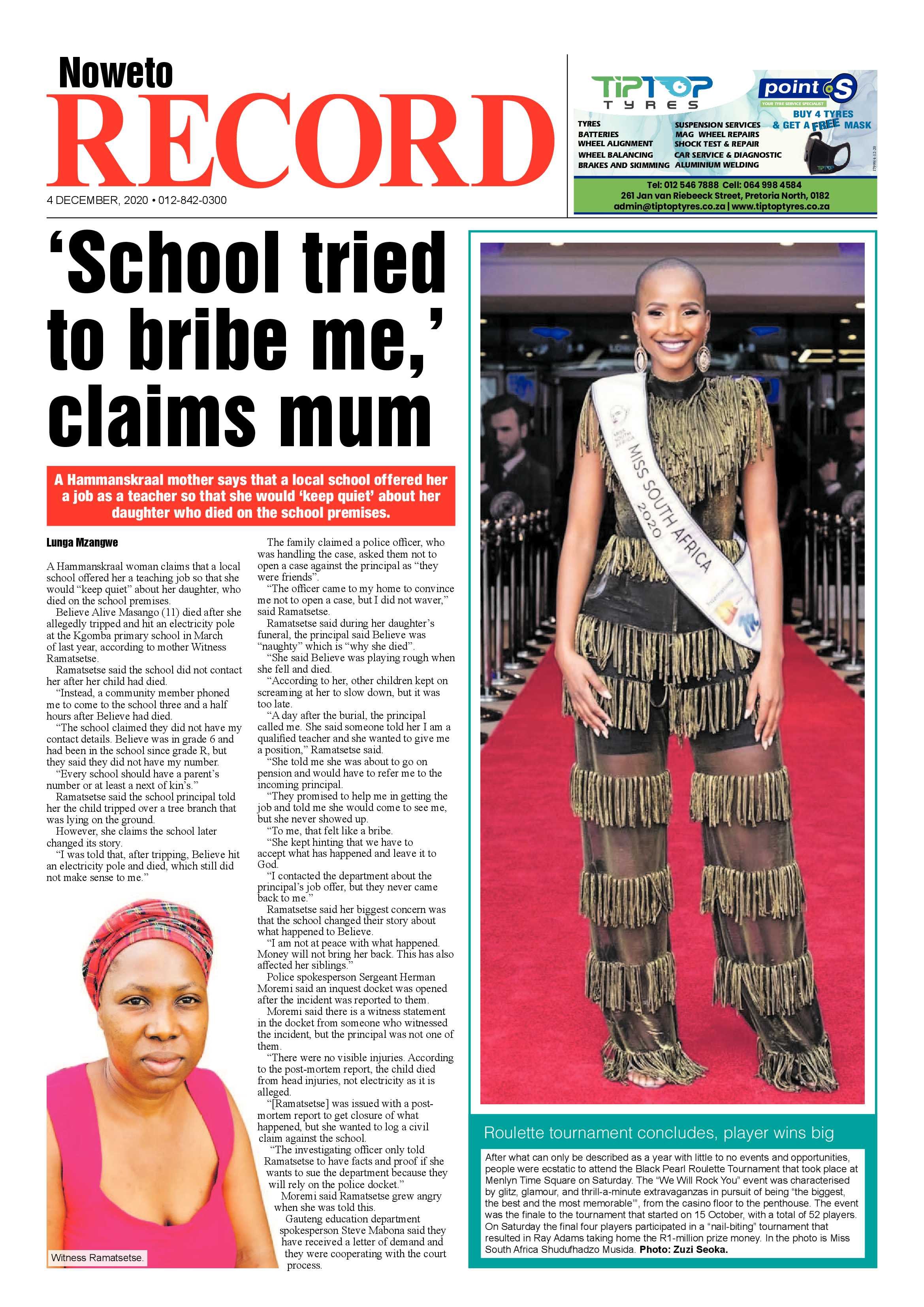 Rekord Noweto 04 December 2020 page 1