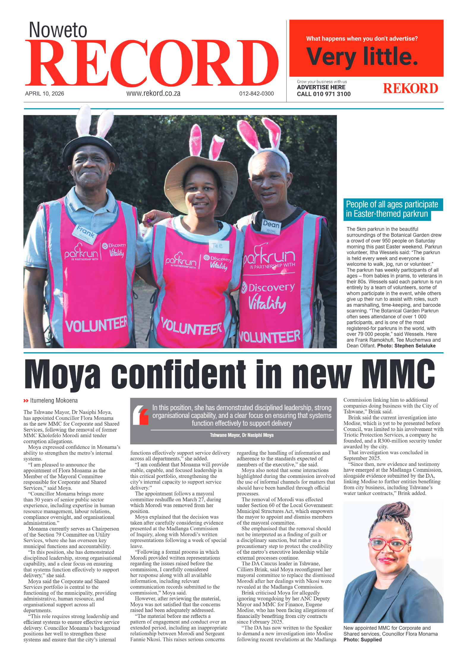 Rekord Noweto 10 April 2026 page 1