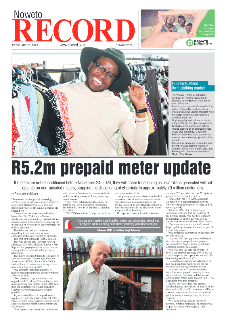Rekord  Noweto 10 February 2023 page 1