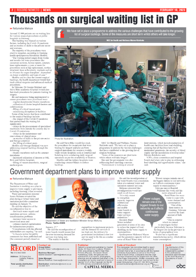 Rekord  Noweto 10 February 2023 page 2