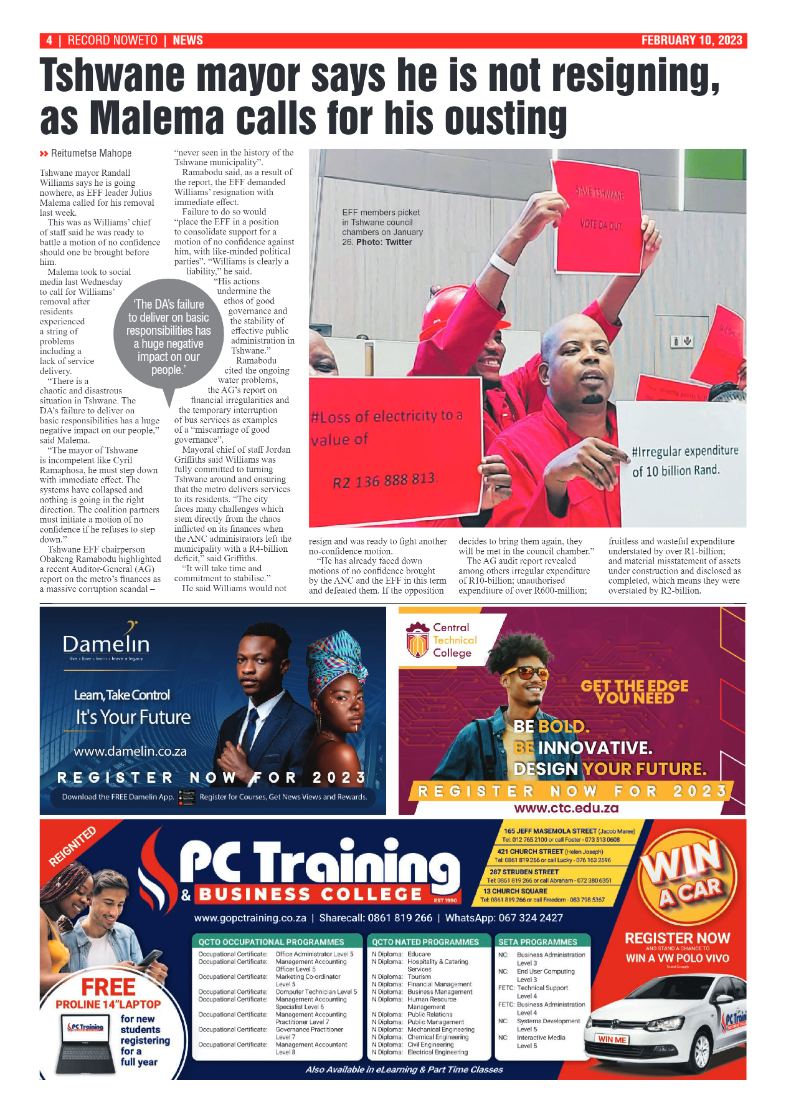 Rekord  Noweto 10 February 2023 page 4