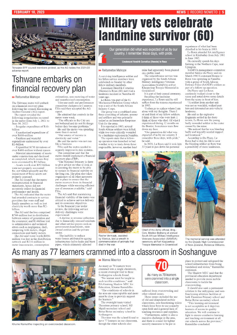Rekord  Noweto 10 February 2023 page 5