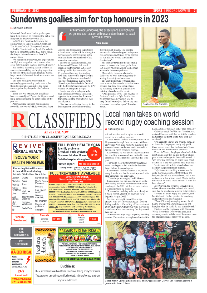 Rekord  Noweto 10 February 2023 page 7